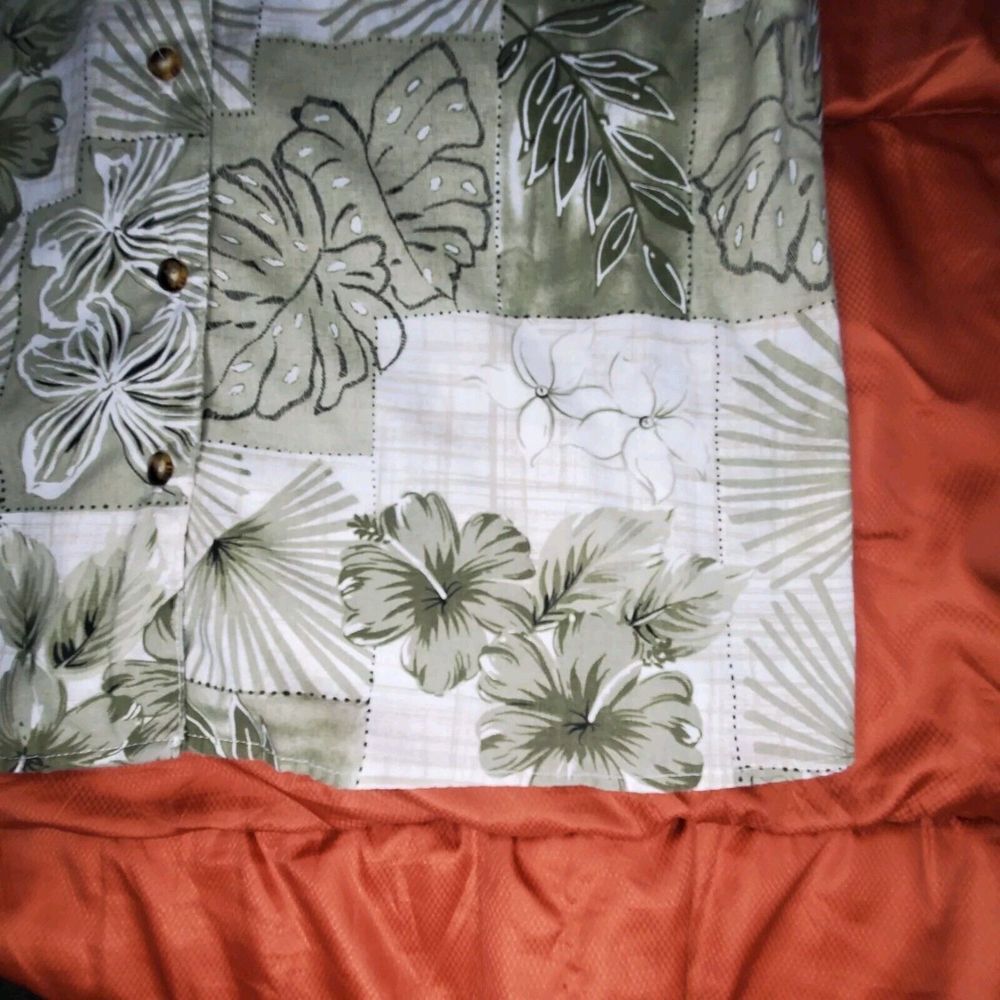 Vintage Tapestry Shirt Mens LARGE USA Hawaiian Tiki Aloha Batik‎ Camp Plus - Picture 8 of 11